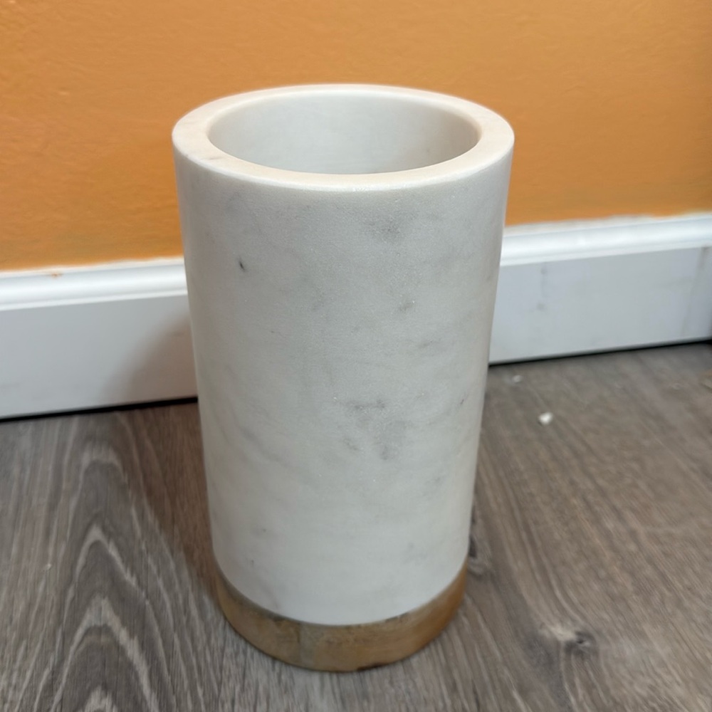 Crate & Barrel marble wine cooler